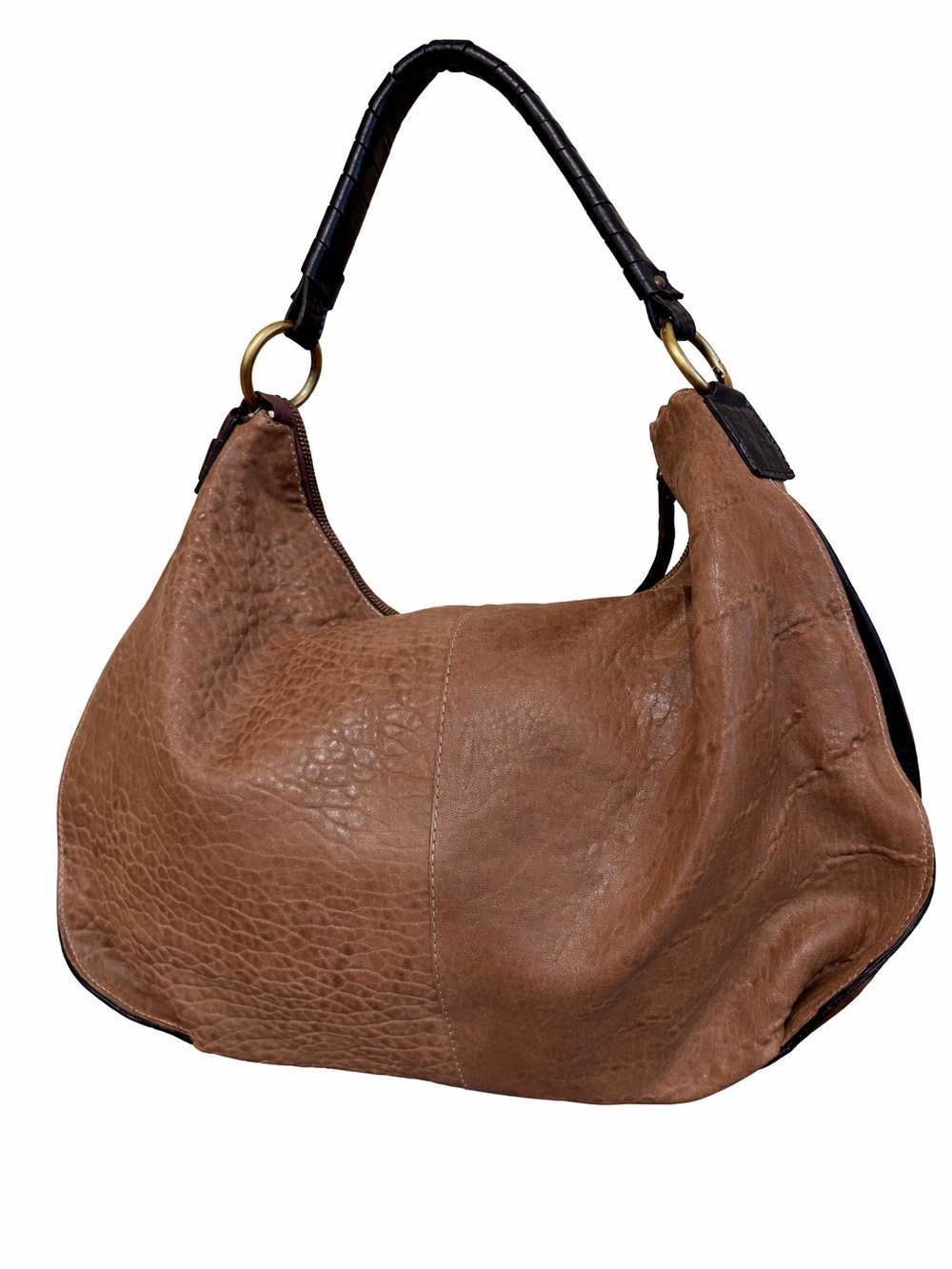 NWT! Large Italian Leather Slouchy Hobo Bag Made in Italy